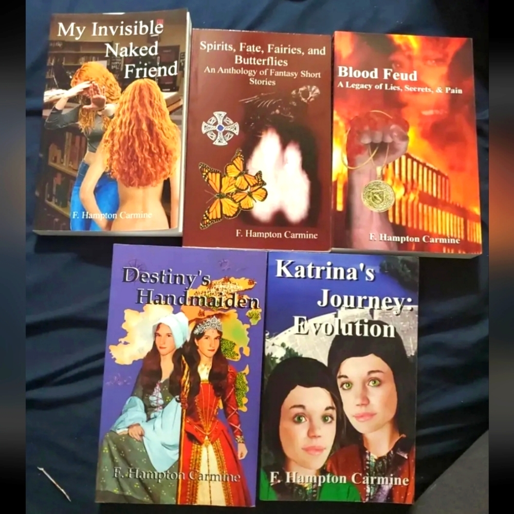 :* Lot Of 5  F.  Hampton Carmine Syfy Books science Fiction